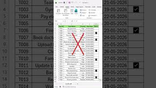 Create Dynamic To Do List in Seconds #excelforbeginners #excel #excelshortcuts #office