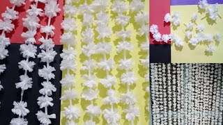 DIY crepe paper flower strings // Nikah decor// making Garland home decor // цветок своими руками