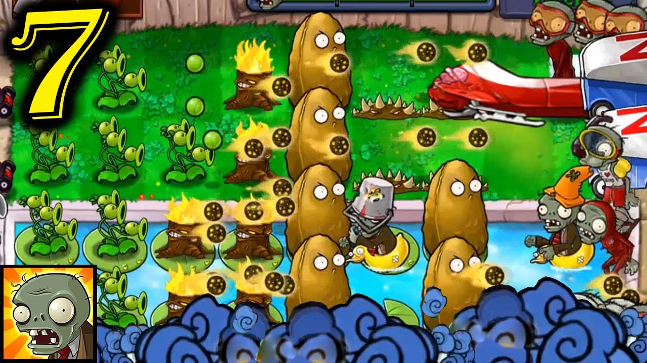 Plant Vs Zombies Gameplay Walkthrough - Part 7 ( Android / iOS ) - YouTube