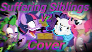 FNF|Suffering Siblings V2 but Twilight, Spike, Pinkie Pie and Rarity sing it|Cover
