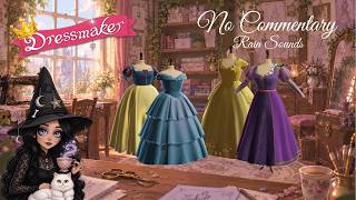 🎀 I Recreated Disney Princess Dresses in Dressmaker! 🎀Cozy Gameplay I No Commentary - Rain Sounds