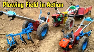 Powerful DIY Mini Tractor Plowing Field | Amazing Farming Machine in Action