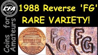 Identify 1988 Penny Rare Variety | Value of this Reverse FG Transition Error Cent