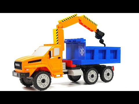 YouTube thumbnail: Gorod masterov Special equipment 5106 Ural boom crane truck | Video for lego fans!