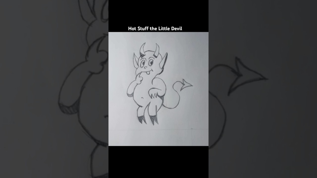 Hot Stuff the Little Devil Timelapse Drawing