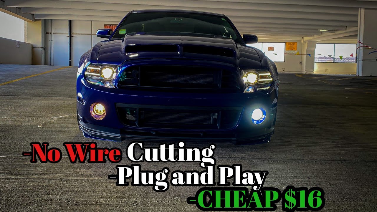 GT500 LED Fog Lights CONVERSION! | 2014 Mustang 5.0!