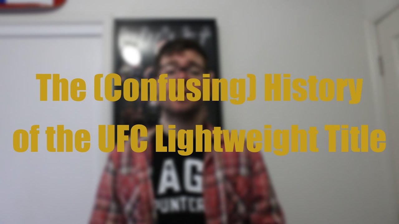 The (Confusing) History of UFC Lightweight Title