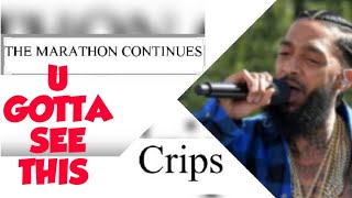 CRIP LLC FILES FOR TRADEMARK THE MARATHON CONTINUES