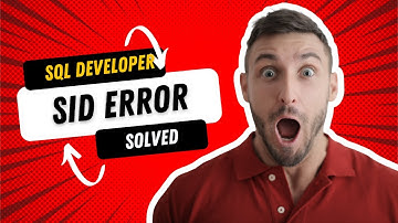 Oracle SQL Developer | Database not connecting SID issue [FIXED] 2022