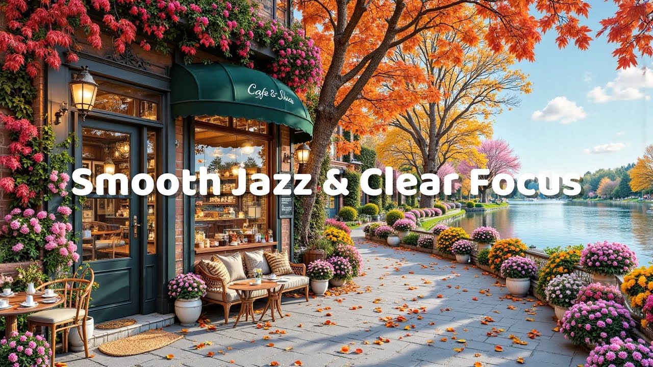 Soft Winter Café Ambience ☕ Smooth Jazz & Clear Focus