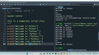 Deitel Python Sections 2.4 - 2.6 Print function; quotations; input