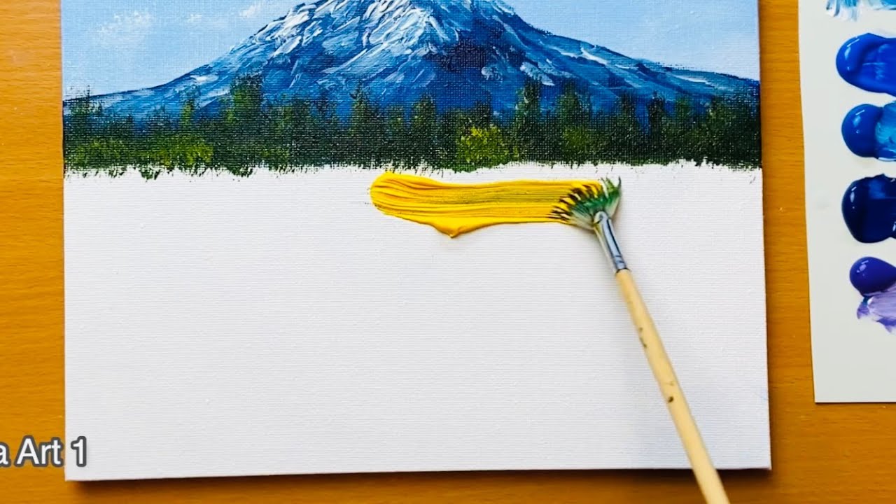 Acrylic Landscape Painting for Beginners - YouTube