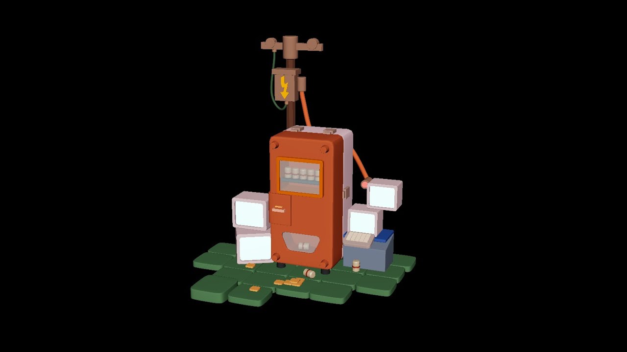 Stylized Retro Device 3D Model | Maya Modeling | 3DBaaz