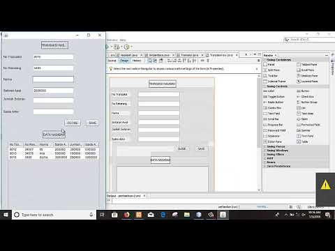 PART 3 || Cara Menjalankan Projek Sistem Perbankan di NetBeans IDE 8.2