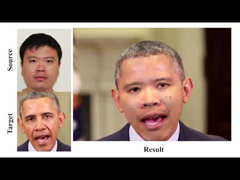 Real time Face Video Swapping From A Single Portrait