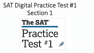 Digital SAT Practice Test #1 Walkthrough. Math Section 1. Easy explanations.
