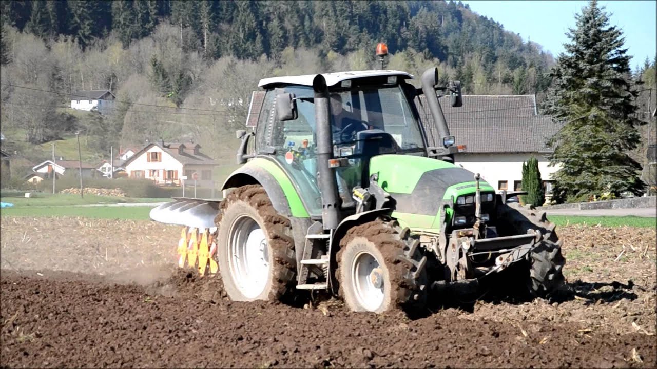 Deutz-Fahr M600 & Huard -Labour- Ploughing 2013