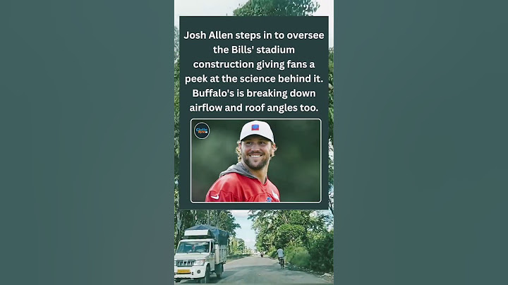 Josh Allen Tours Bills’ New Stadium: Airflow & Roof Science! 🏟️🏈 #NFL2025