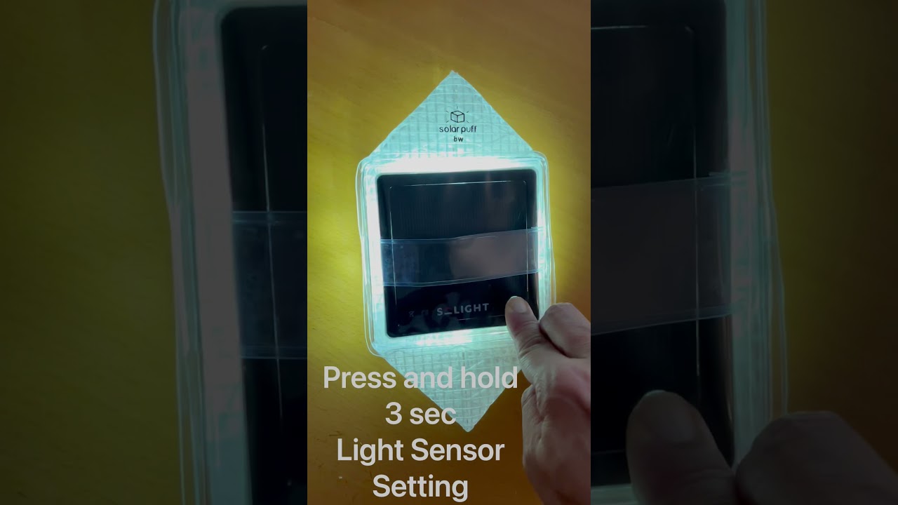 Solarpuff light sensor version: Instructions