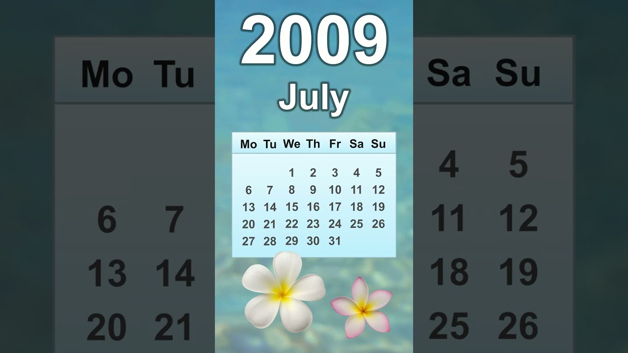 July 2009 Calendar