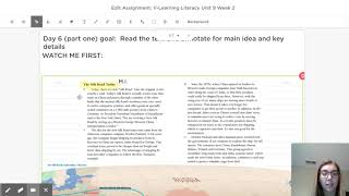 v learning day 6 shared reading Profile