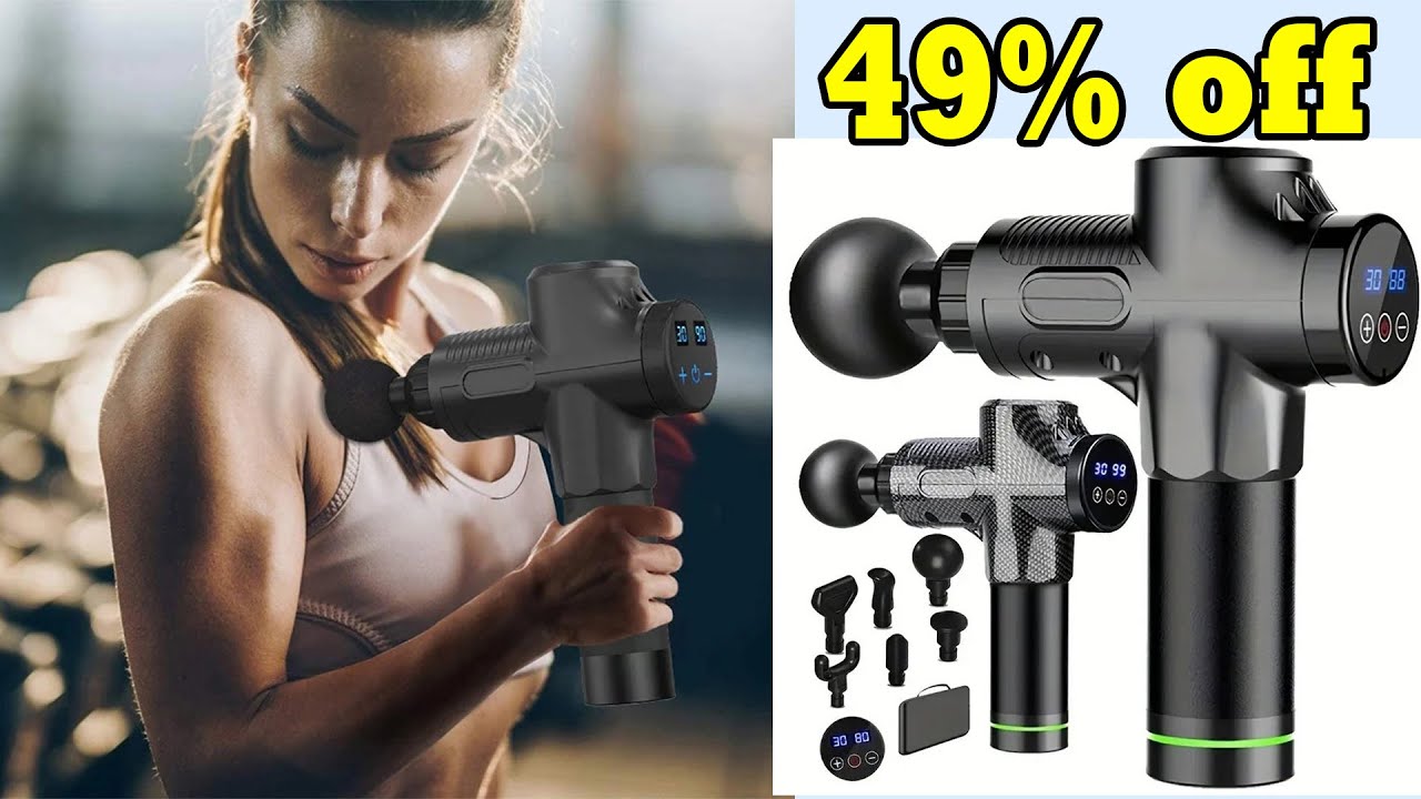 Deep Muscle Massage Gun Electric Percussion Pistol Massager For Body Fitness Tool New
