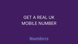 How to Get a Real UK Mobile Number Online | Numbrrs Tutorial screenshot 3