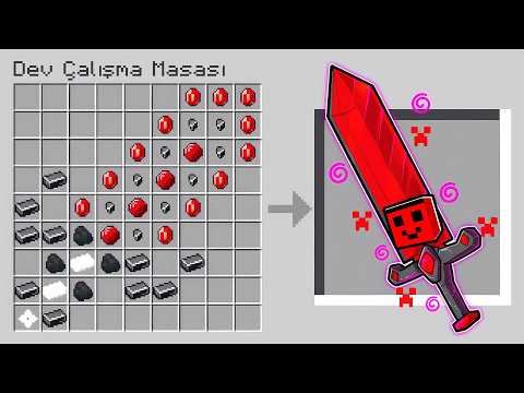 Minecraft AMA Dev Eşyalar Üretebiliyorum !! - Minecraft