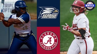 Georgia Southern vs #7 Alabama Highlights | 2023 College Softball Highlights