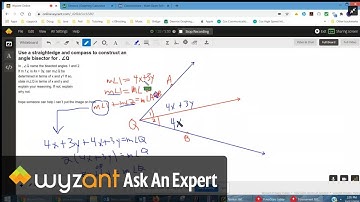 Construct angle bisector using compass and straight edge (and more).
