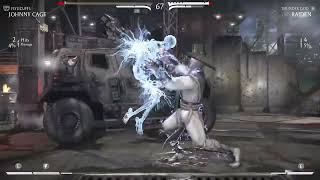 MKX Johnny Cage vs Raiden in the game