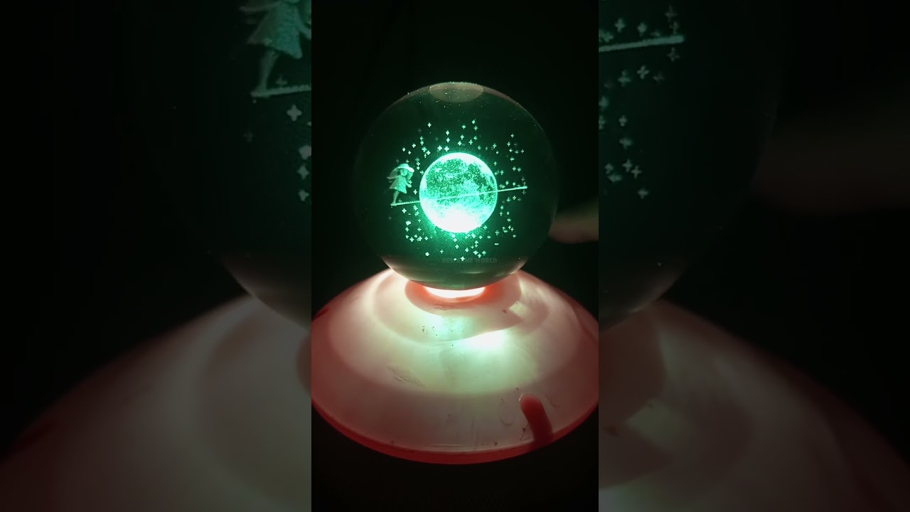 Аккумуляторная батарея с меняющими цвет кристаллами и 3D-галактическим хрустальным шаром. Новая и...