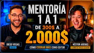 De cobrar 300$ a 2.000$ como editor | Mentoría 1 a 1 con alumno de Viegas Academy