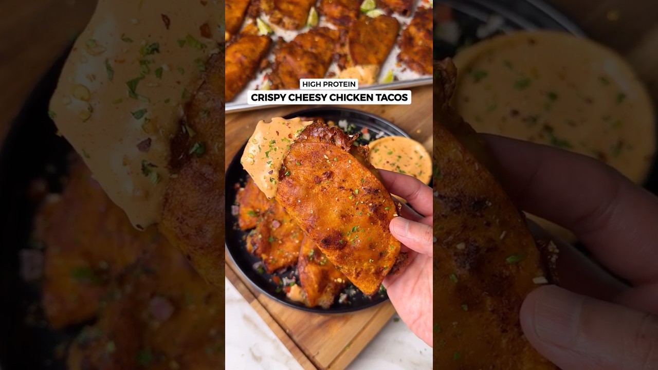 Crispy Cheesy Chicken Tacos