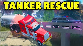 I Rescued A Gas Tanker In Apm Roblox American Plains Mudding
