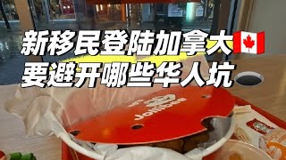 新移民登陆加拿大🇨🇦后要防哪些华人的坑🕳️？