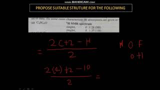 ASSIGNING THE STRUCTURAL FORMULA USING PROTON NMR DATA