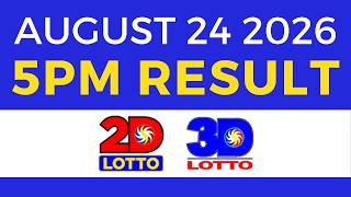 Lotto Result Today 5PM August 24 2026 | EZ2 Swertres PCSO