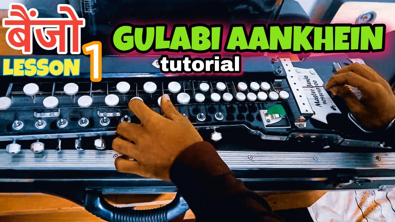 Gulabi Aankhein Banjo Tutorial | Easy Banjo Instrumental Lesson for Beginners