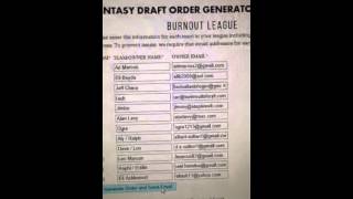 Draft order 2014-2015
