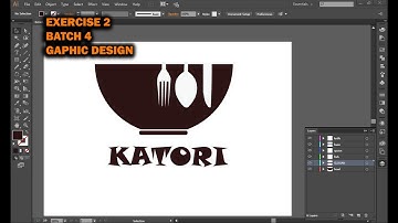 Exercise 2 Batch 4 Graphic Design || Katori Logo Design For Restaurent