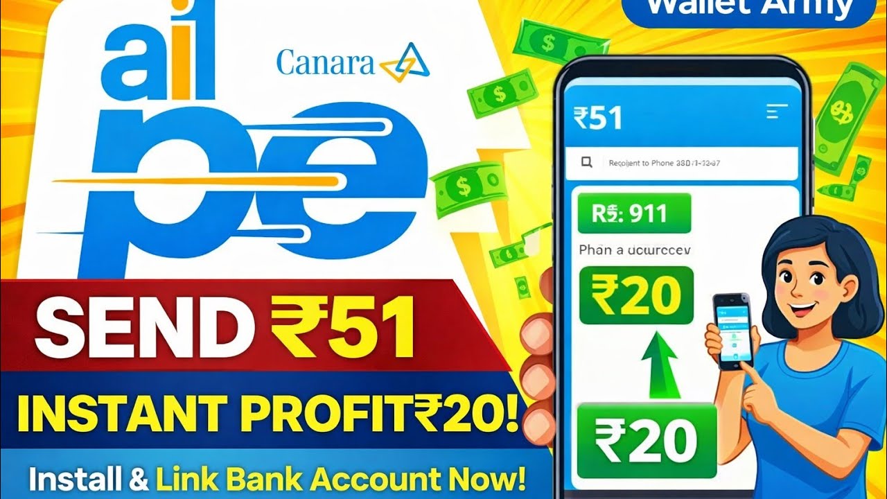 Canara New Upi Offer's ₹20 Bank Credit | Canara Fully New Offer's || Inatsnt ₹20 Bank Canara Bank 