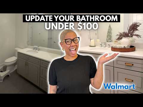 How To Instantly Make Your Bathroom Look More Expensive Using Walmart Home Decor!
