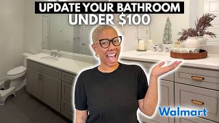 How to Instantly Make Your Bathroom Look More Expensive Using Walmart Home Decor!