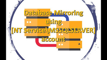 Setup Database Mirroring using LocalSystem account - Step by Step | Hindi
