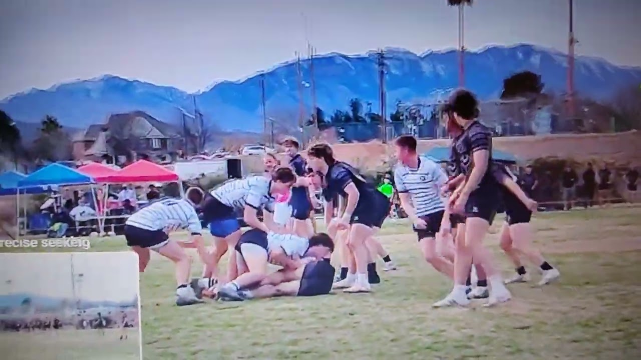 Evan Wells with an awesome tackle vs Olympus