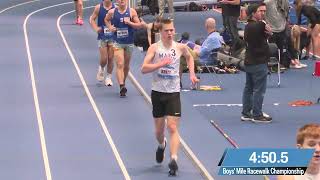 Boys' Mile Racewalk Championship Final Heat 1 - Nike Indoor Nationals [Full Race Replay]