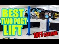 BEST two post car lift for LOW garage ceilings Twin Busch USA