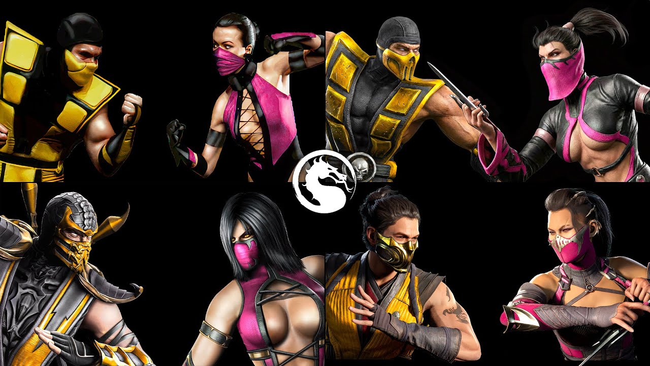 Evolution of Scorpion VS Mileena Fight MK2-MK1 | 2K 60 FPS