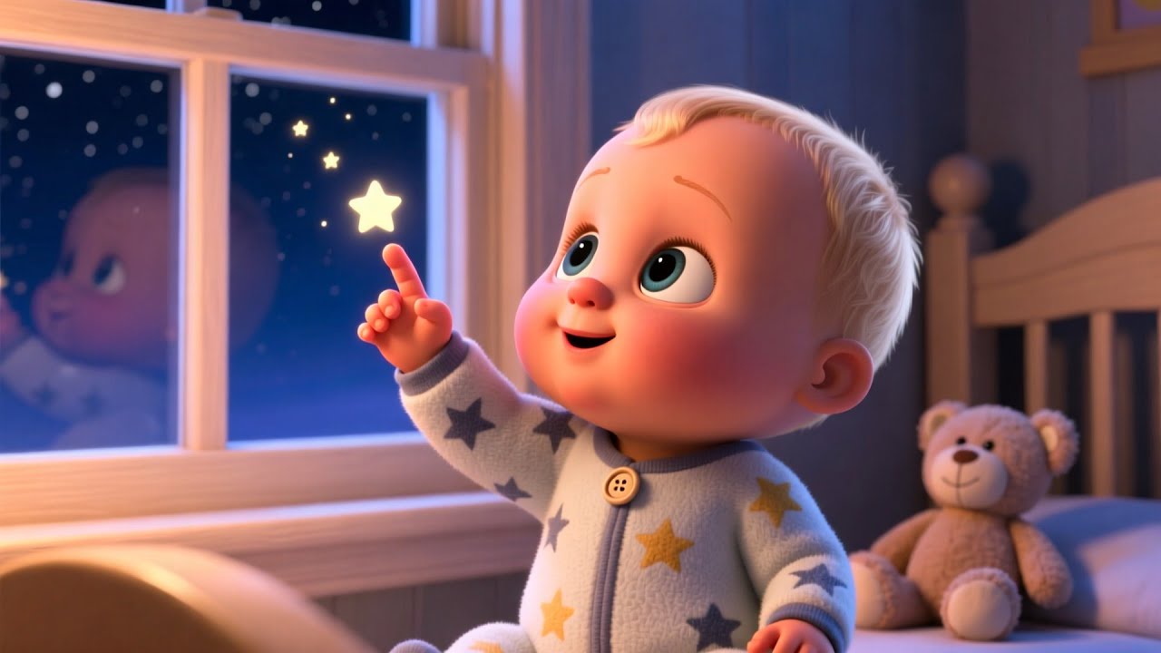 Baby Star Counting Night ⭐🌙 | Learn Numbers and Counting for Kids | Fun Preschool Learning Video